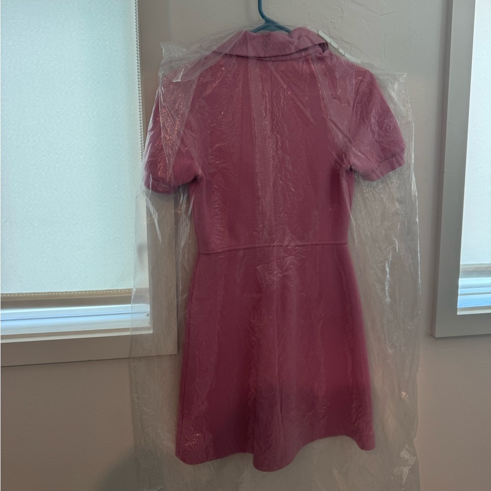 Moncler Zip Front Short Sleeve Dress